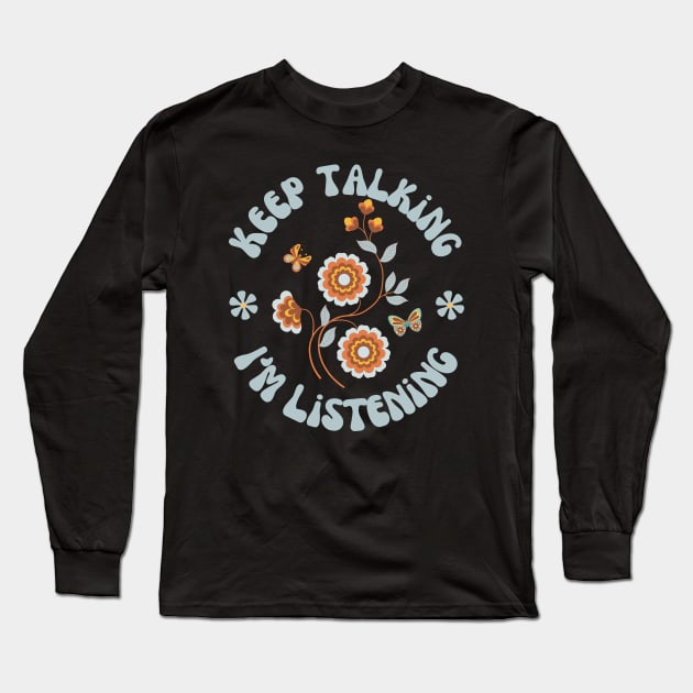 Speech Language pathologist, speech therapy, speech therapist, slp, slpa, speech path Long Sleeve T-Shirt by Daisy Blue Designs